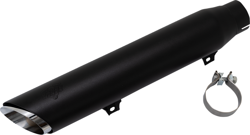 Vance & Hines Twin Slash Slip-On Muffler - Black for Softail 46750