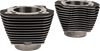 S&S Cycle M8 Cylinder Set, Unhoned Black with Highlighted Fins, Part Number 910-1005A