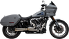 TRASK TM-5054 2-Into-1 Assault Exhaust System for Softail M8 - Stainless Steel