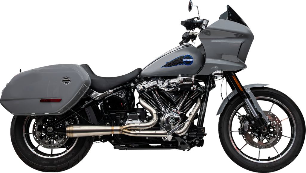 TRASK TM-5054 2-Into-1 Assault Exhaust System for Softail M8 - Stainless Steel