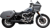 TRASK TM-5054BK 2-into-1 Assault Exhaust System for Harley Softail M8 - Black Finish