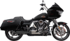 TRASK TM-5011BK 2-Into-1 Assault Exhaust System for Touring M8 – Black