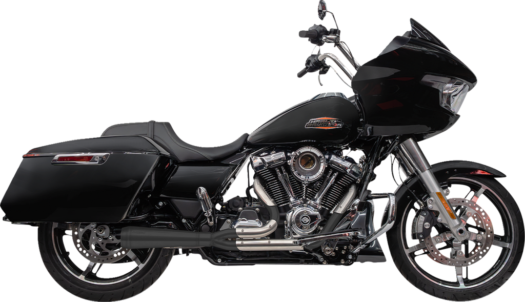 TRASK TM-5011BK 2-Into-1 Assault Exhaust System for Touring M8 – Black
