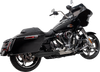 TRASK TM-5011BK 2-Into-1 Assault Exhaust System for Touring M8 – Black
