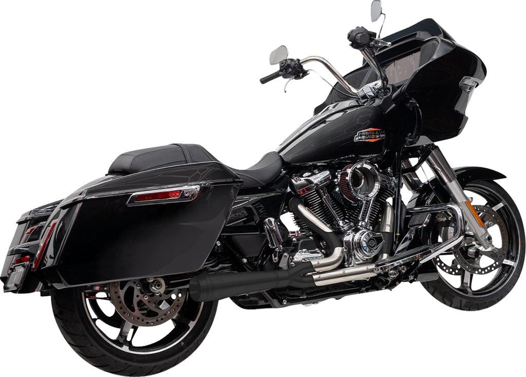 TRASK TM-5011BK 2-Into-1 Assault Exhaust System for Touring M8 – Black