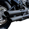 S&S Cycle 550-0735 Slash-Cut Race Slip-On Mufflers, Black for FLFB