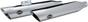 S&S Cycle Slash-Cut Race Slip-On Mufflers, Chrome, for FLFB, Part 550-0736