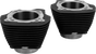 S&S CYCLE 910-1006A Bolt-On Cylinder Set for M8 Engines, Black Unhoned