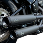 S&S Cycle Grand National Race Slip-On Mufflers for M8 Softail, Black Ceramic, 550-0737
