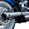 S&S Cycle Grand National Race Slip-On Mufflers, Chrome, for FLHC/FLDE, Part 550-0740