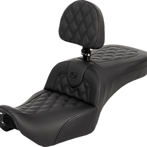 SADDLEMEN RoadSofa™ Seat with Backrest – RH975 '22-'25 – Part Number 822-11-182BR