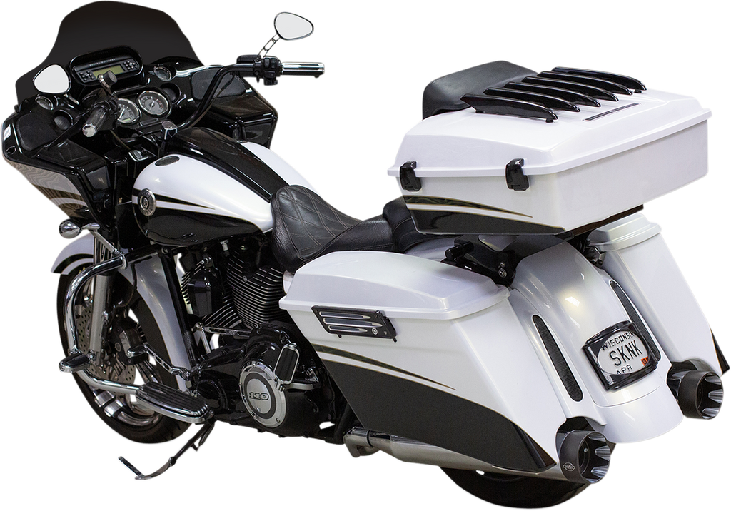 S&S Cycle Shadow Muffler Kit, Chrome, for 2009–2016 Harley-Davidson FL Models, Part Number 550-0829