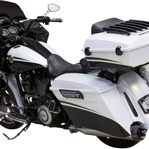 S&S Cycle Shadow Muffler Kit, Chrome, for 2009–2016 Harley-Davidson FL Models, Part Number 550-0829