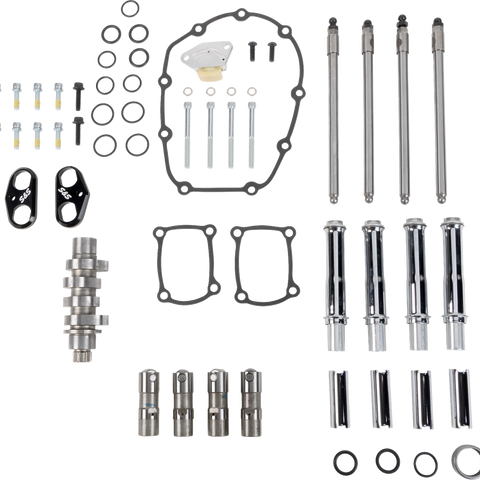 S&S Cycle 496 Chain Drive Camshaft Kit with Chrome Pushrod Tubes for M8, Part 310-1411