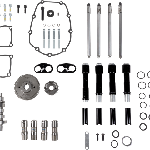 S&S Cycle Camshaft Kit - 496 Gear Drive with Black Pushrod Tubes, Part #310-1412