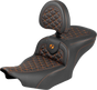 SADDLEMEN Roadsofa™ Seat with Backrest for FLH/FLT '23-'25 by SADDLEMEN, Part #823-07-210B3
