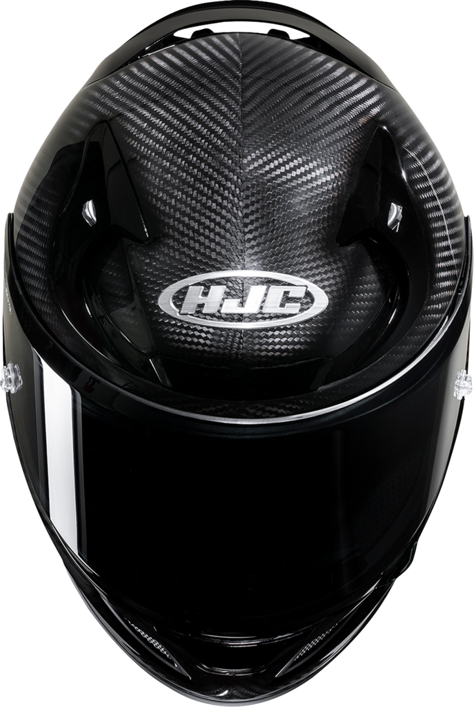 HJC RPHA 12 Carbon Helmet - Gloss Carbon Finish, Size XL (Part Number: FB21NUS7XCBV)