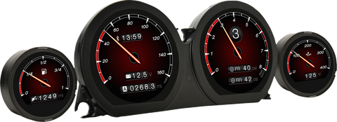 KOSO North America HD-03X TFT Gauge Set for Harley-Davidson BA064930