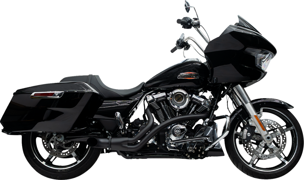 TRASK 2-Into-1 BMF Exhaust System for Harley-Davidson M8, Black, TM-5765BK