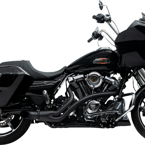 TRASK 2-Into-1 BMF Exhaust System for Harley-Davidson M8, Black, TM-5765BK