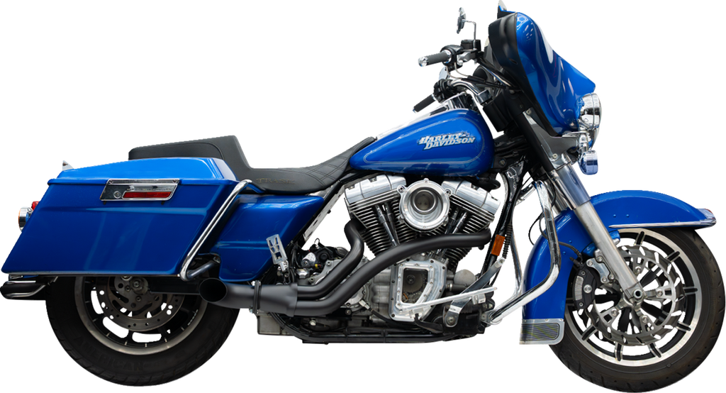 Trask 2-Into-1 BMF Exhaust System for Twin Cam, Black - TM-5745BK