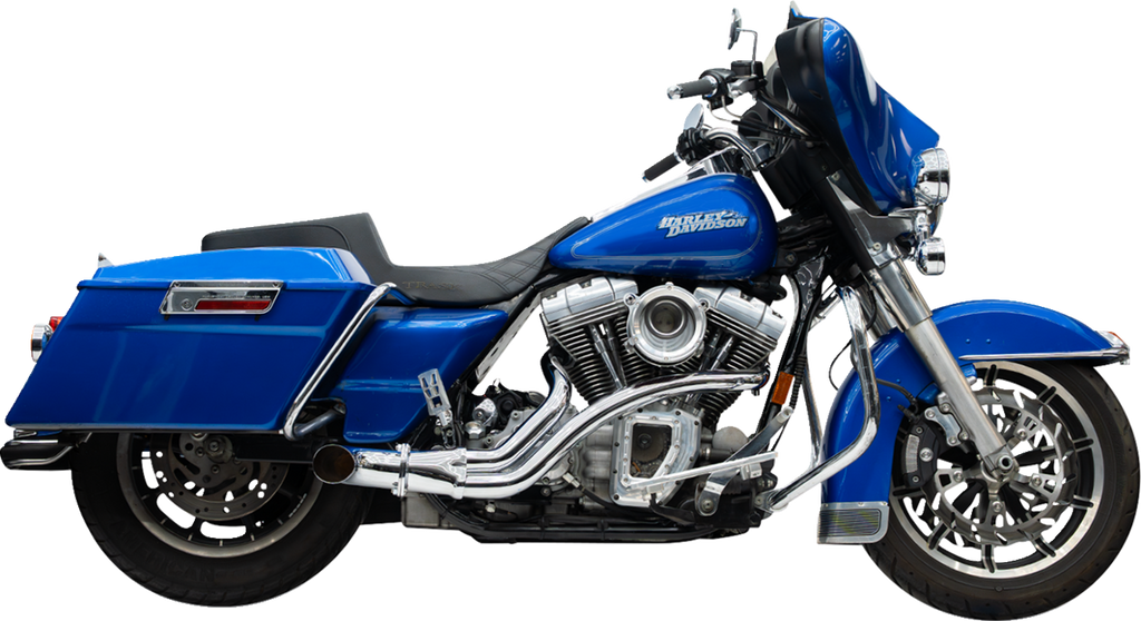 TRASK TM-5745CH 2-Into-1 BMF Exhaust System for Twin Cam Engines - Chrome Finish