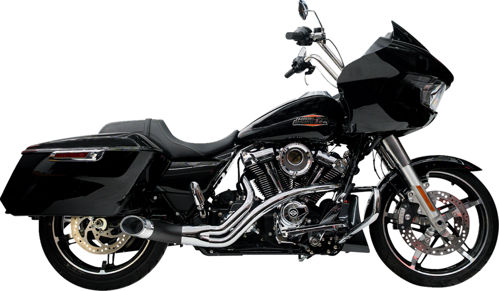 TRASK TM-5760CH 2-into-1 Up Yours Exhaust System for M8 Motorcycles in Chrome