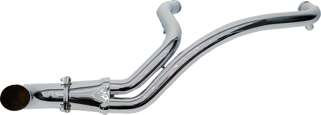 TRASK TM-5745CH 2-Into-1 BMF Exhaust System for Twin Cam Engines - Chrome Finish