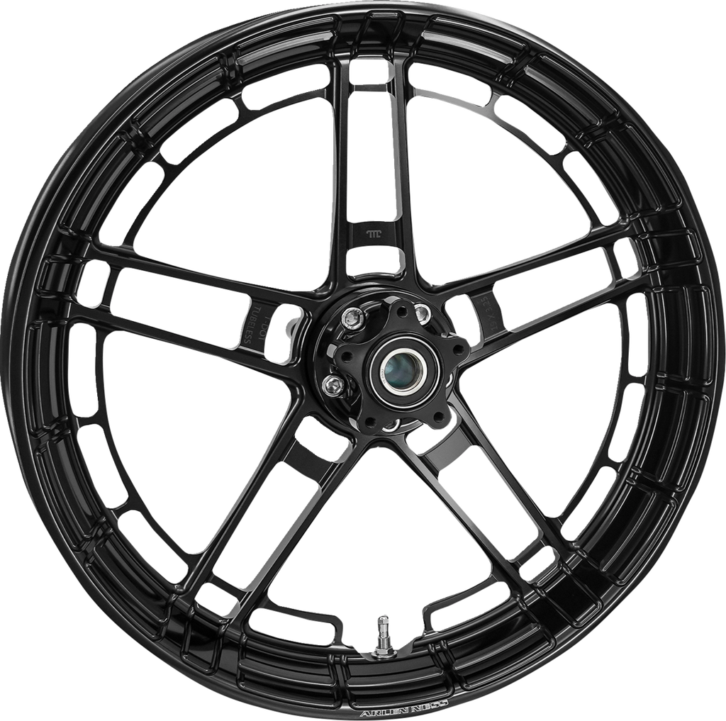 Arlen Ness Flatline Front Rim - 21x3.5 Inches - Black - Part 330-028