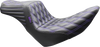 LE PERA Tailwhip Seat - Double Diamond Purple Stitch for FL/FX '18-'26 - Part Number LYR-580DD-P01