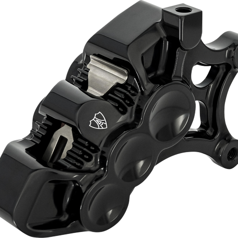 Arlen Ness 320-102 Monoblock Axial Brake Caliper, Right-Side Black Finish