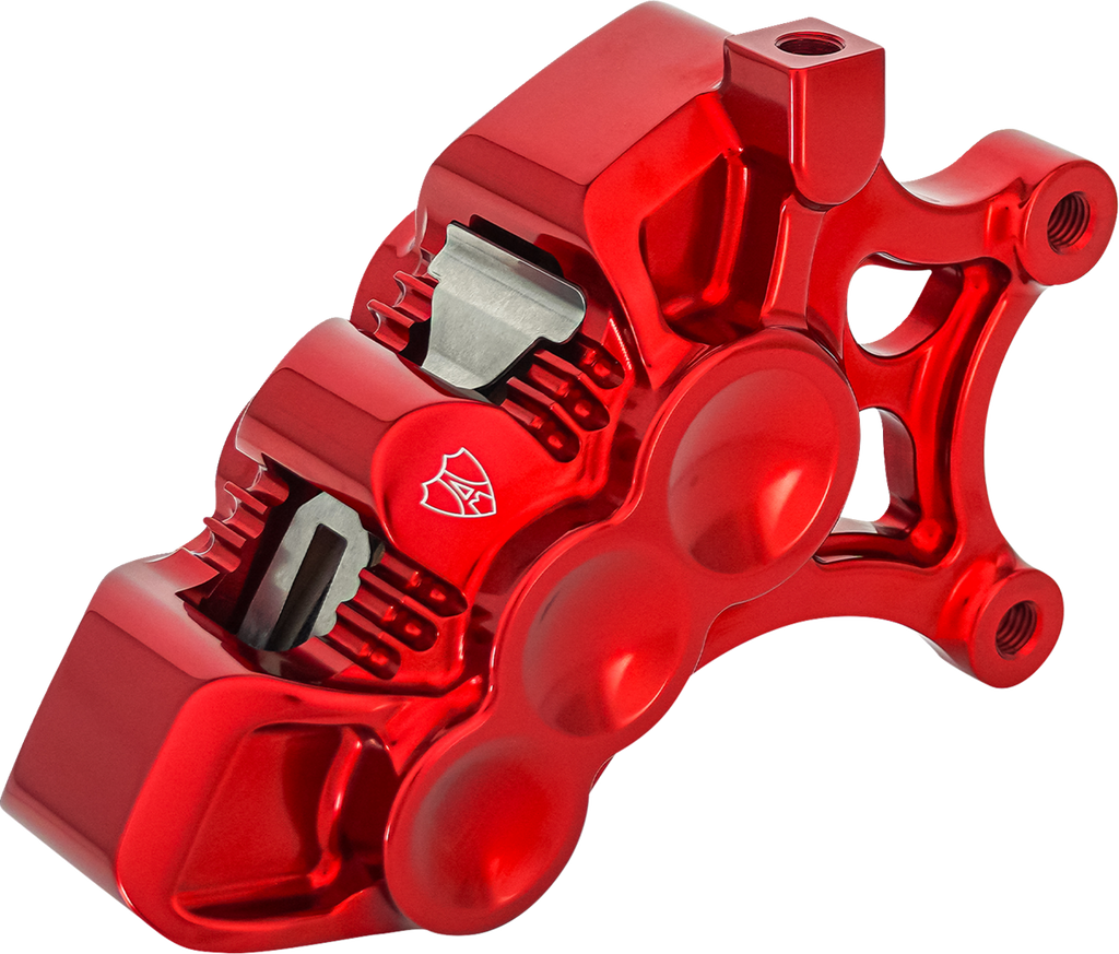 Arlen Ness 320-113 Monoblock Axial Brake Caliper, Right-Hand, Red