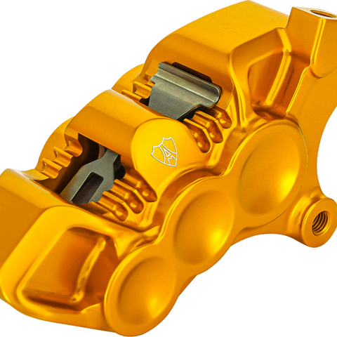 Arlen Ness 320-118 Monoblock Axial Brake Caliper, Right-Side Gold