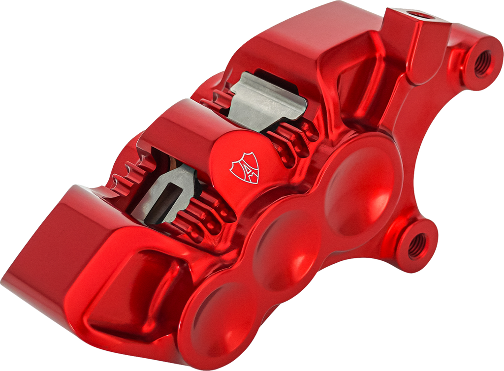 Arlen Ness 320-119 Monoblock Axial Brake Caliper, Right-Hand, Red