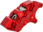 Arlen Ness 320-119 Monoblock Axial Brake Caliper, Right-Hand, Red