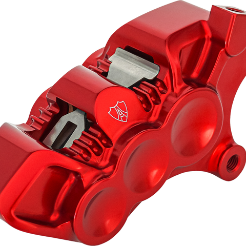 Arlen Ness 320-119 Monoblock Axial Brake Caliper, Right-Hand, Red