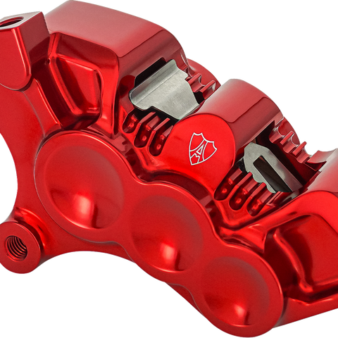 Arlen Ness Monoblock Axial Brake Caliper, Left-Side Red, Part Number 320-116