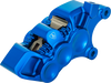 Arlen Ness Monoblock Axial Six-Piston Brake Caliper, Right Side, Blue, Part 320-117