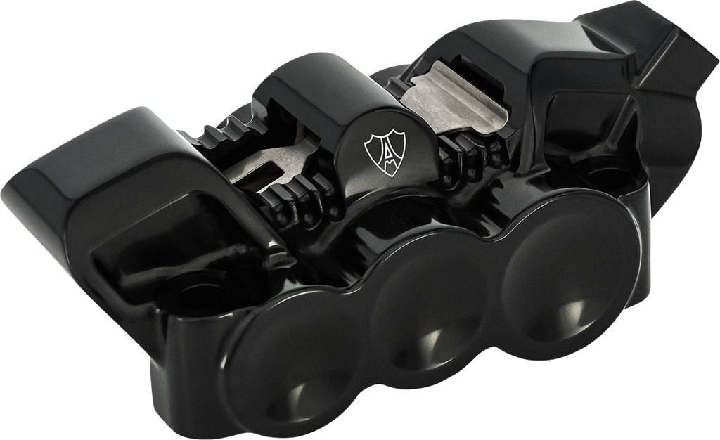 Arlen Ness Monoblock Radial Brake Caliper, Right-Side Black, Part 320-132