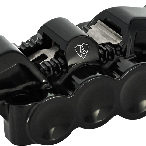 Arlen Ness Monoblock Radial Brake Caliper, Right-Side Black, Part 320-132
