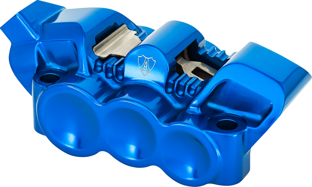 Arlen Ness 320-134 Monoblock Radial Brake Caliper, Left Side, Blue