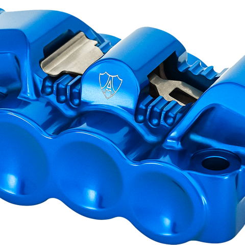 Arlen Ness 320-134 Monoblock Radial Brake Caliper, Left Side, Blue