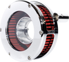 FEULING PARTS BA Slim Air Cleaner Kit - Chrome/Clear for '93-'99 EVO Big Twin 5468-S