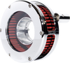 FEULING PARTS BA Slim Air Cleaner Kit - Chrome/Clear for 2008-2017 Harley Twin Cam - Part 5458-S