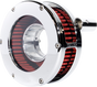 FEULING PARTS BA Slim Air Cleaner Kit - Chrome/Clear for 2008-2017 Harley Twin Cam - Part 5458-S