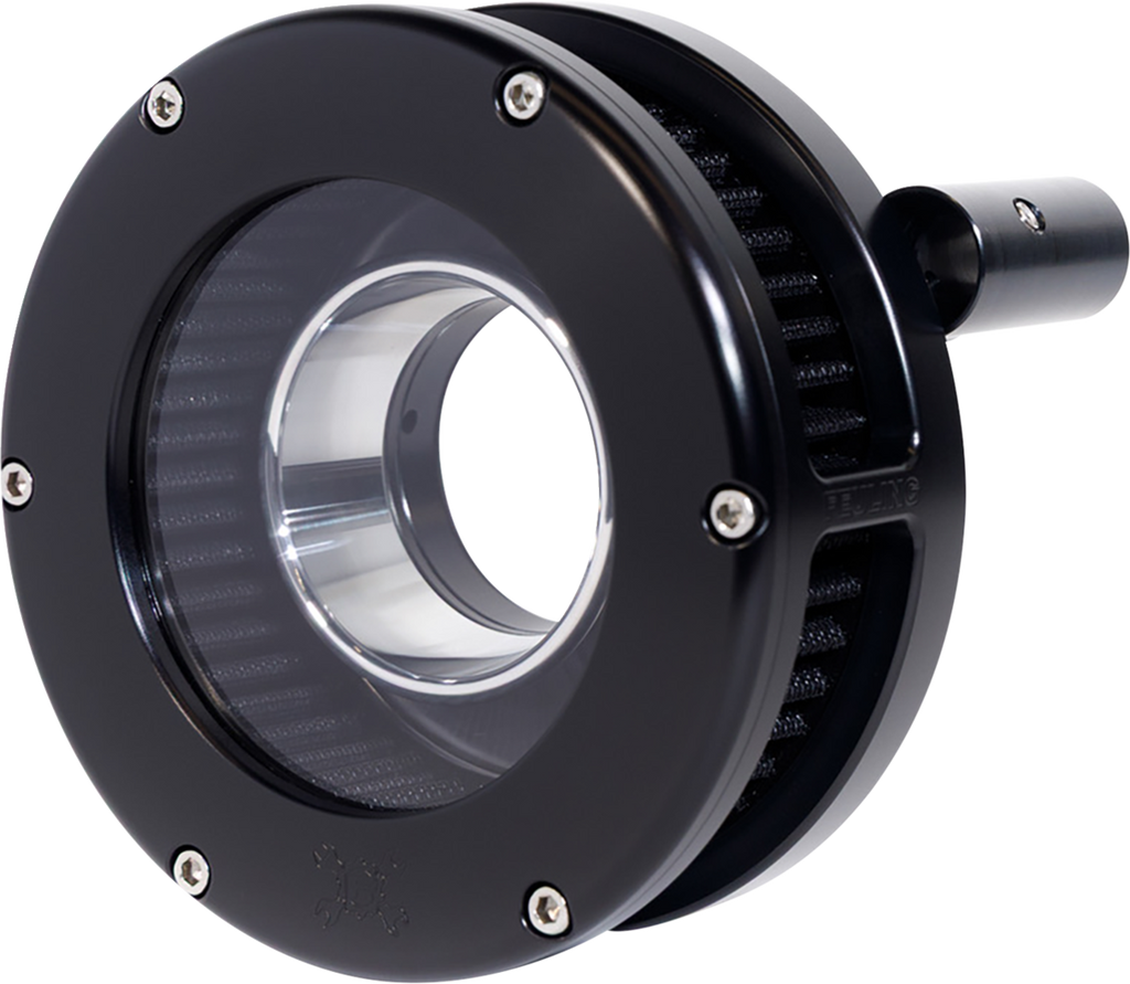 FEULING PARTS BA Slim Air Cleaner Kit 5564-S for '93-'99 EVO Big Twin - Black/Clear with Black Filter