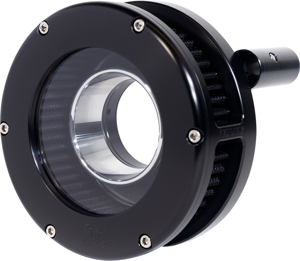 FEULING PARTS BA Slim Air Cleaner Kit - Black/Clear for Twin Cam 5544-S
