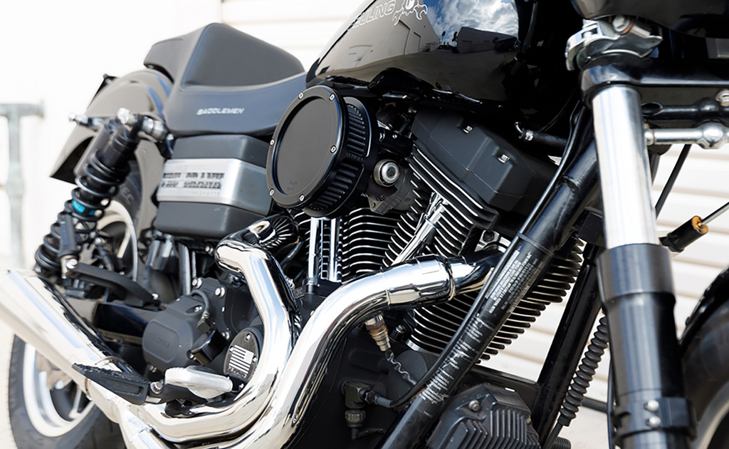 FEULING PARTS BA Slim Air Cleaner Kit for Harley Twin Cam 5543-S – Black with Black Filter