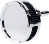 FEULING PARTS BA Slim Air Cleaner Kit - Chrome with Black Filter for Twin Cam 5547-S