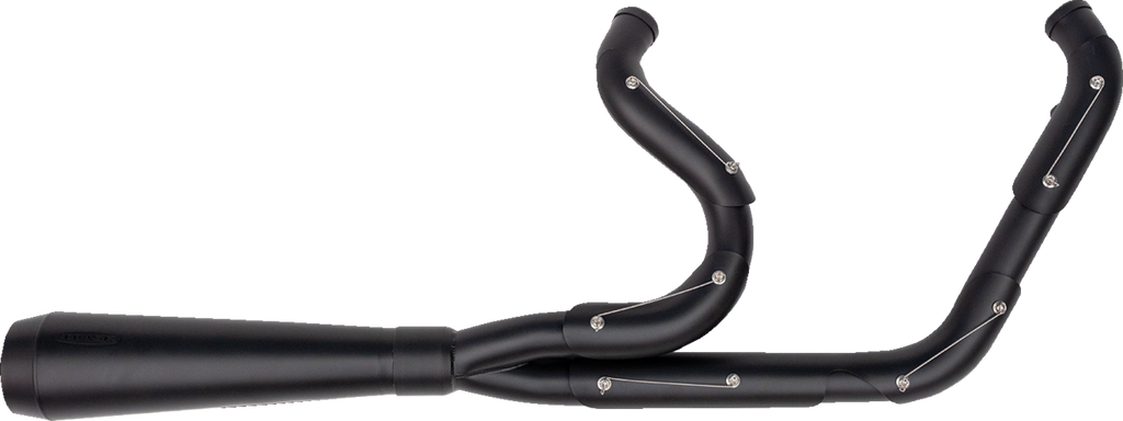 TRASK 2-Into-1 Assault Exhaust System, Full Black on Black - TM-5021BKBK